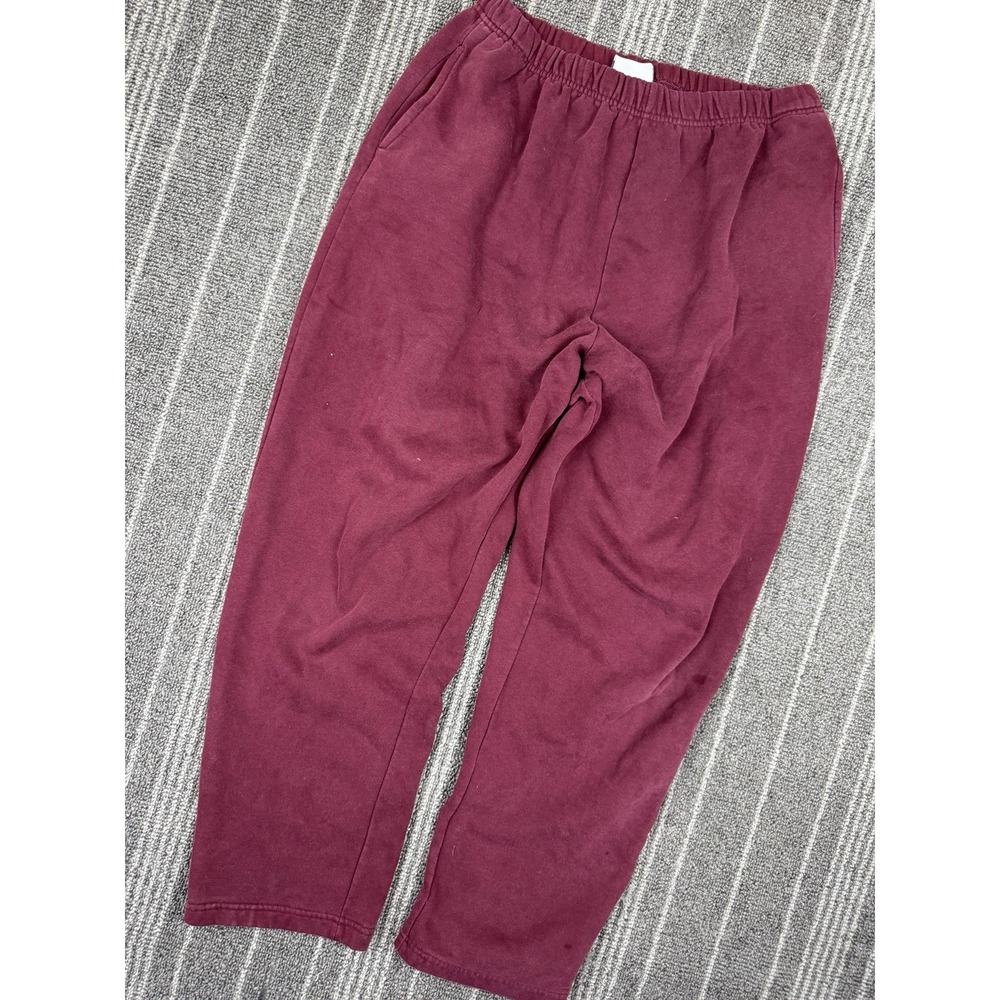 Vintage Sweatpants Pants Mens Medium Burgundy Lee Sports 90s Outdoor‎ Comfort